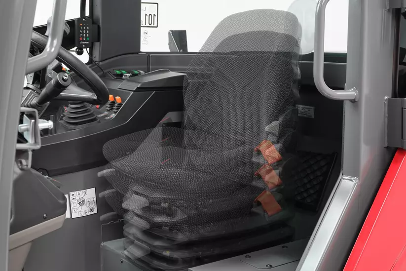 Weidemann  telescopic wheel loader 2060T, 3060T, 4060T in studio, Driver's seat (joystick console not spring-loaded)