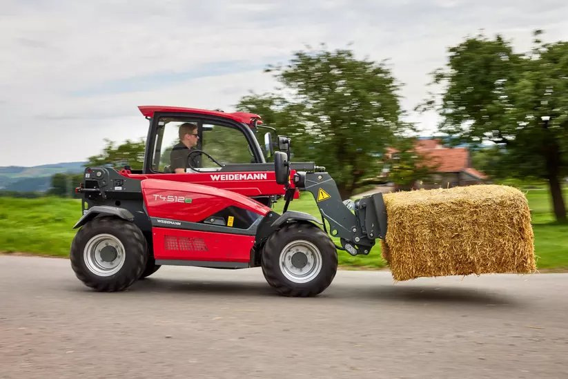 Weidemann Teleskoplader T4512e Elektroantrieb im Einsatz