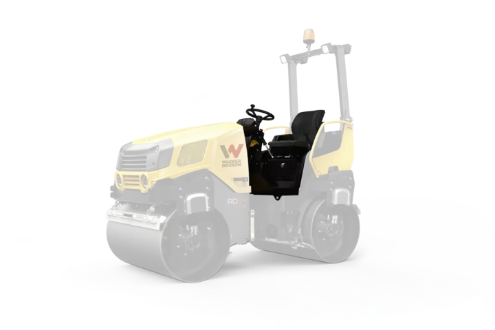 Tandem roller RD24 studio image focus operator's cab