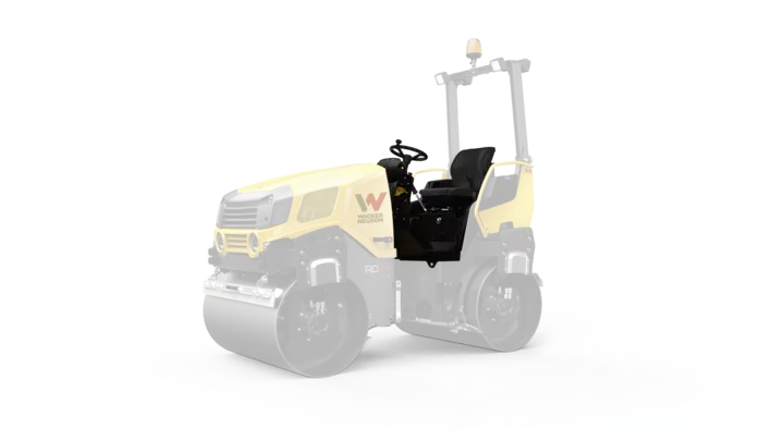 Tandem roller RD24 studio image focus operator's cab