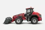 Weidemann telescopic wheel loader 9580T cabin with light material bucket, studio