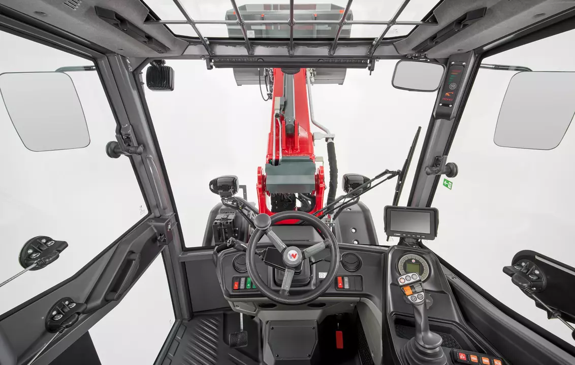 Weidemann telescopic wheel loader 2060T, 3060T, 4060T, view to the telescopic boom, studio