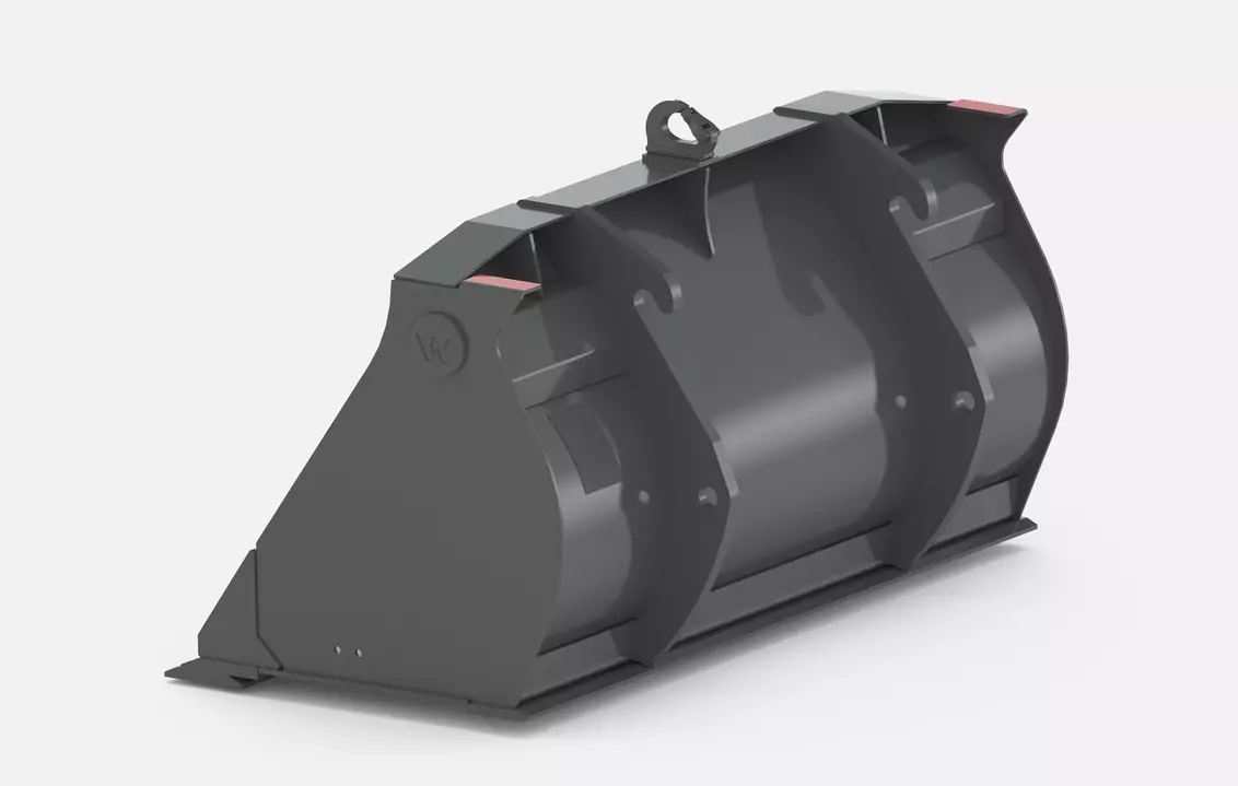 Weidemann attachment earth bucket with interchangeable cutting edge, Studio