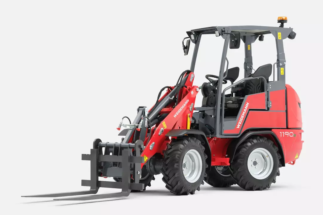 Weidemann Hoftrac/Hoflader 1190e Fahrerschutzdach mit Palettengabel , Studio