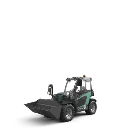 The Kramer telehandler KT144 in a studio.