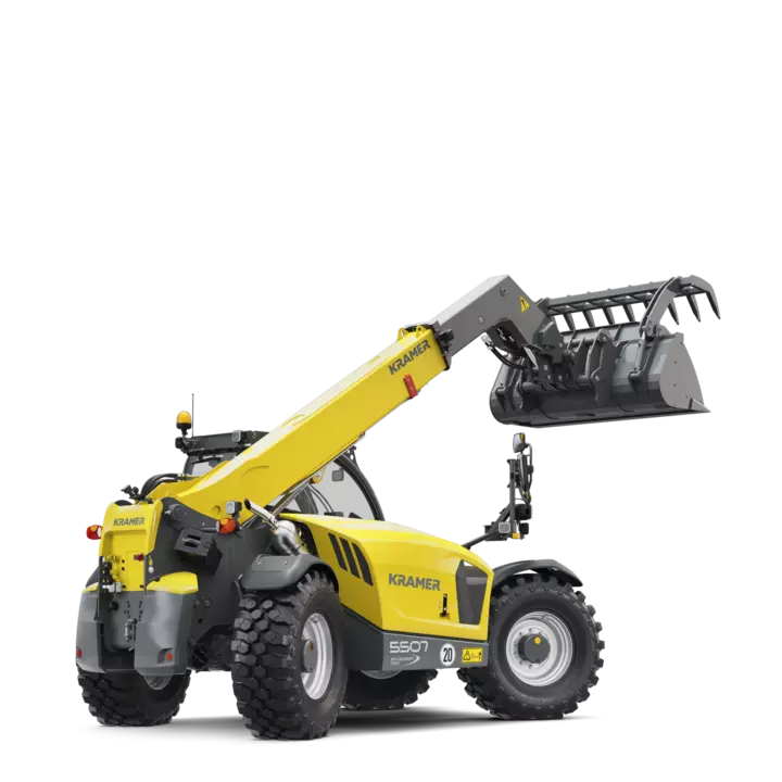 The Kramer telehandler 5507 in a studio.