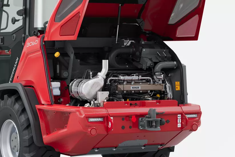 Weidemann Radlader 3060 im Studio, Abgasnorm Motorenauswahl