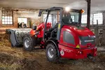 Weidemann attachment Shear grap large, in action agriculture, Wheel loader 2080LP