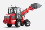 Weidemann telescopic wheel loader 2080T with lightweight bucket, studio