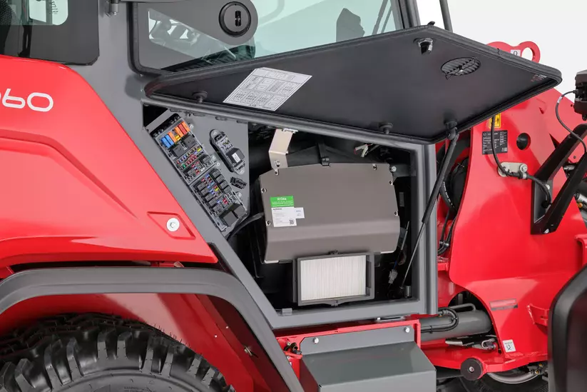 Weidemann Radlader 2060, 3060, 4060 im Studio, Servicezugang rechts
