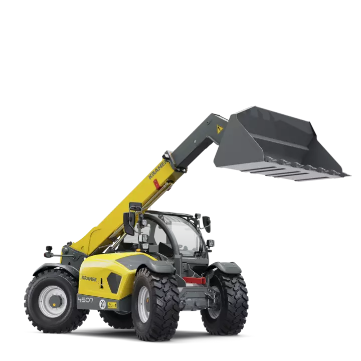 The Kramer telehandler 4507 in a studio.