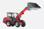 Weidemann telescopic wheel loader 2060T overhead guard with light goods bucket, studio