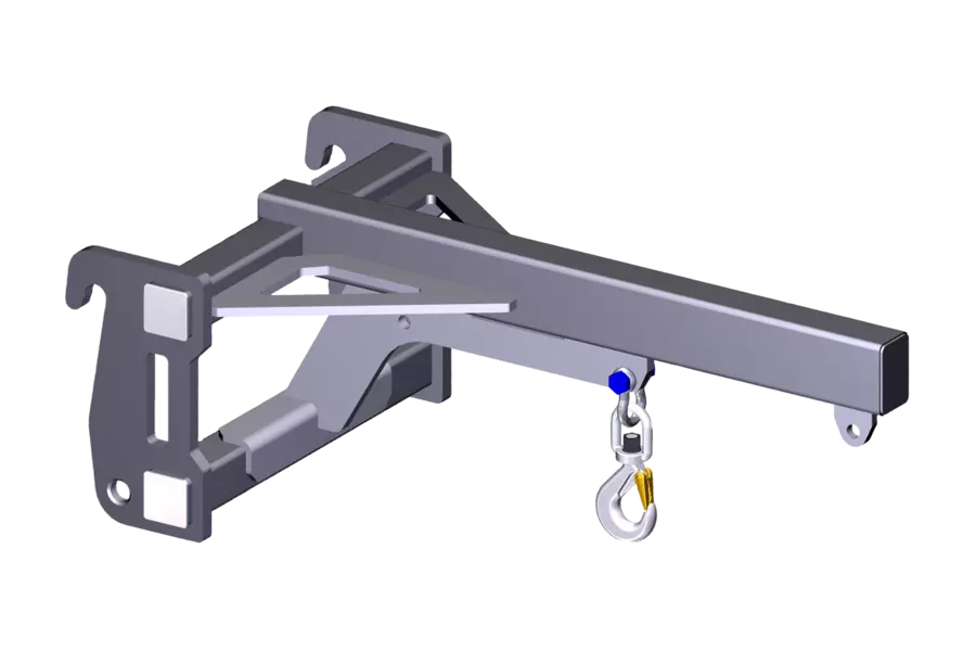Wacker Neuson attachment load hook in the studio