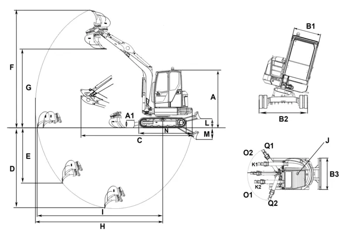 ET35 EZ36 Dimensions