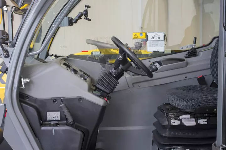 Steering column can be adjusted in inclination and usually also in height.