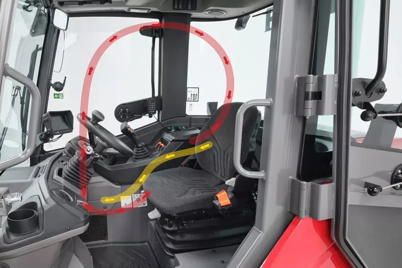 Weidemann Radlader 2060, 3060, 4060 im Studio, Arbeitsklima