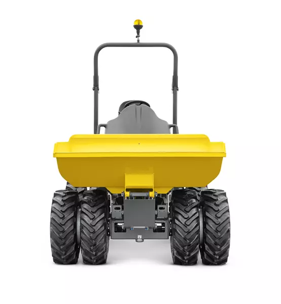 Wheel dumper 1001 with twin tires from the front