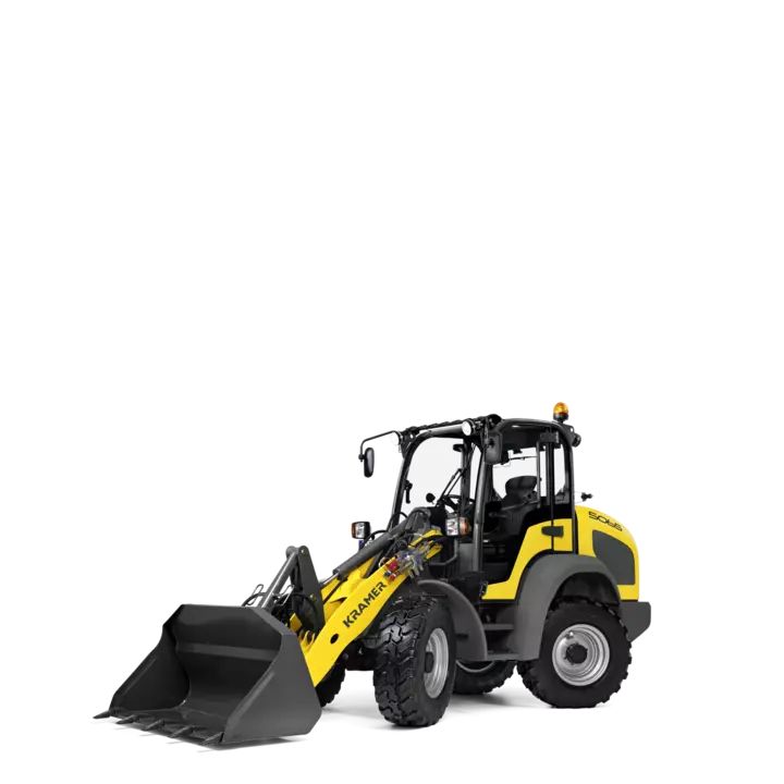 The Kramer wheel loader 5065 in a studio.