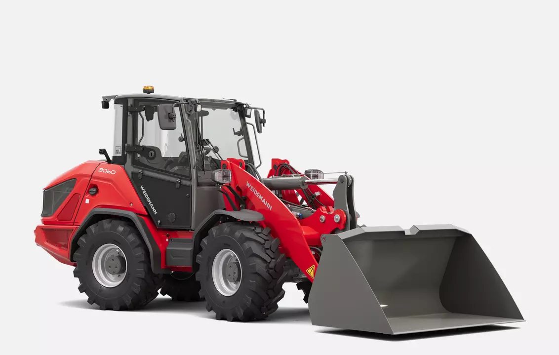 Weidemann Radlader 3060 mit Leichtgutschaufel, Studio
