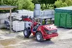 Weidemann wheel loader 2060 Overhead guard with palletfork, application