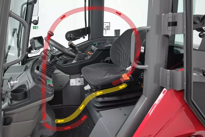 Weidemann  telescopic wheel loader 2060T, 3060T, 4060T in studio, Working atmosphere