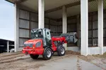 Weidemann attachment Shear grap large, in action agriculture, Telescopic wheel loader 3080T