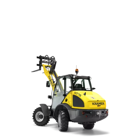 The Kramer wheel loader 5075 in a studio.