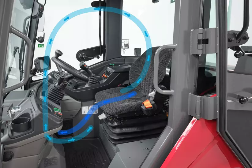 Weidemann  telescopic wheel loader 2060T, 3060T, 4060T in studio, Air conditioning