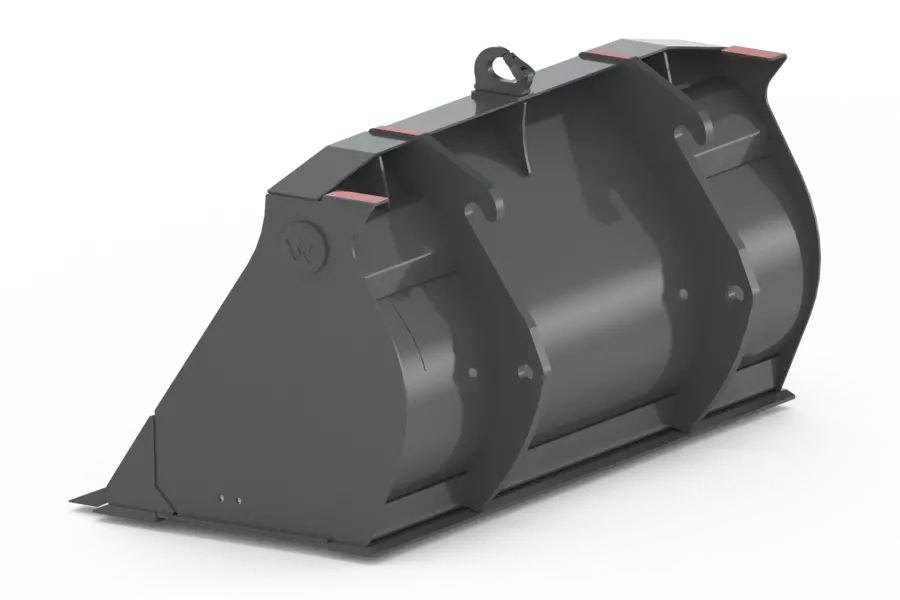 Wacker Neuson attachments, digging bucket with fangs