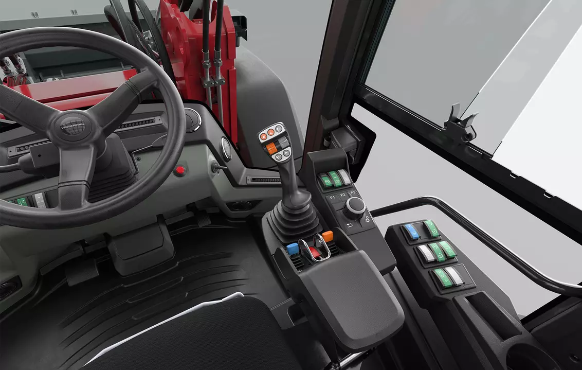 Weidemann telescopic wheel loader 9580T cabin with console, studio