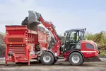 Weidemann wheel loader 5080 cabin with digging bucket, application