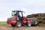 Weidemann telescopic wheel loader 2080T cabin with power grab bucket, application