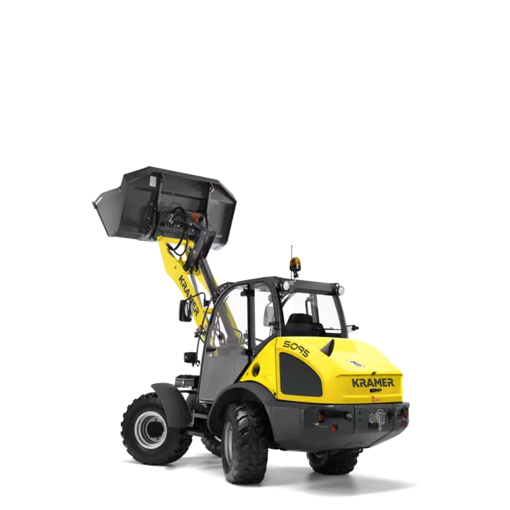 The Kramer wheel loader 5095 in a studio.