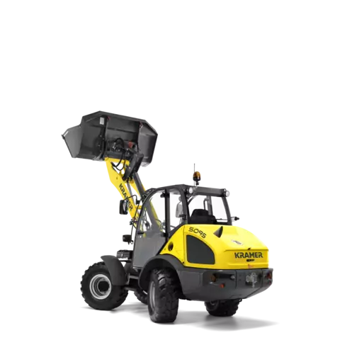 The Kramer wheel loader 5095 in a studio.