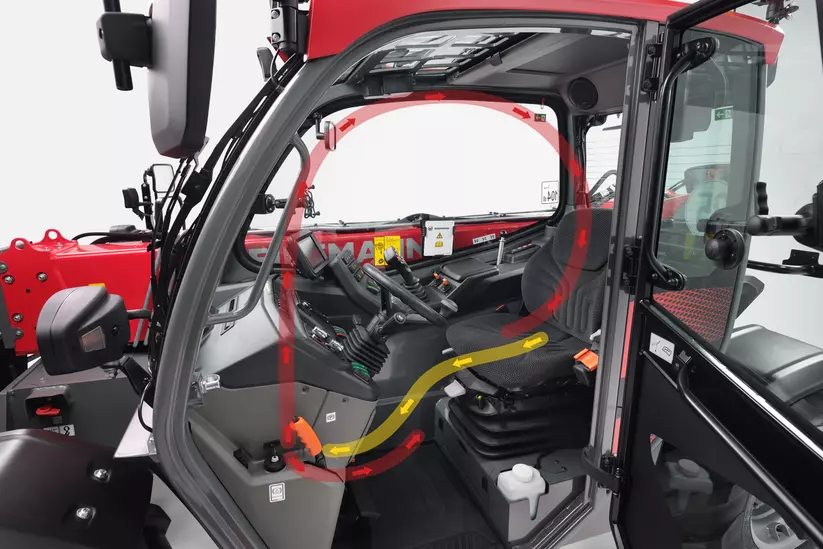 Weidemann Teleskoplader T6025 im Studio, Arbeitsklima