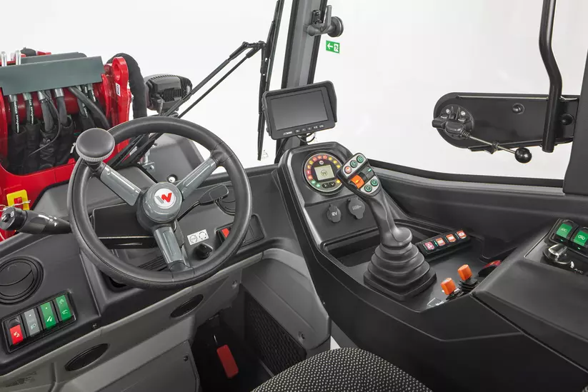 Weidemann  telescopic wheel loader 2060T, 3060T, 4060T in studio, Color-oriented operating concept