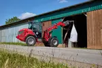Weidemann Teleskopradlader 2060T mit Lasthaken im Einsatz