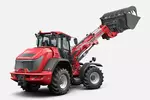 Weidemann telescopic wheel loader 9580T cabin with light material bucket, studio