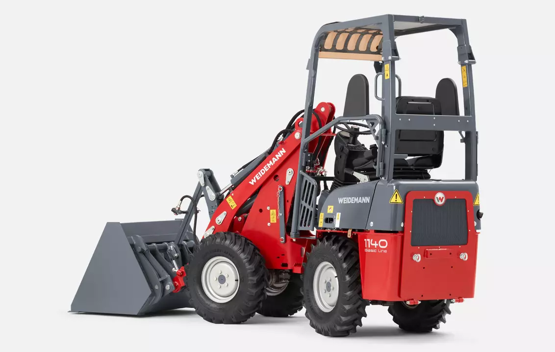 Weidemann Hoftrac/Hoflader 1140 Basic Line Fahrerschutzdach mit Leichtgutschaufel, Studio