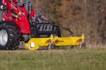 Weidemann attachment Flail mower, in action agriculture, Hoftrac