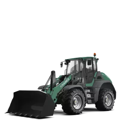 Der Kramer Radlader KL70.8 im Studio.