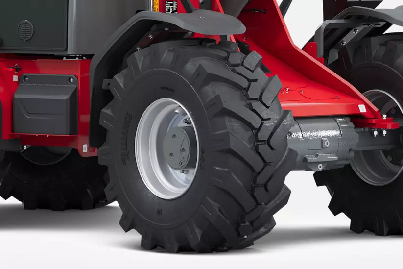Weidemann Teleskopradlader 3060T im Studio, Bereifung