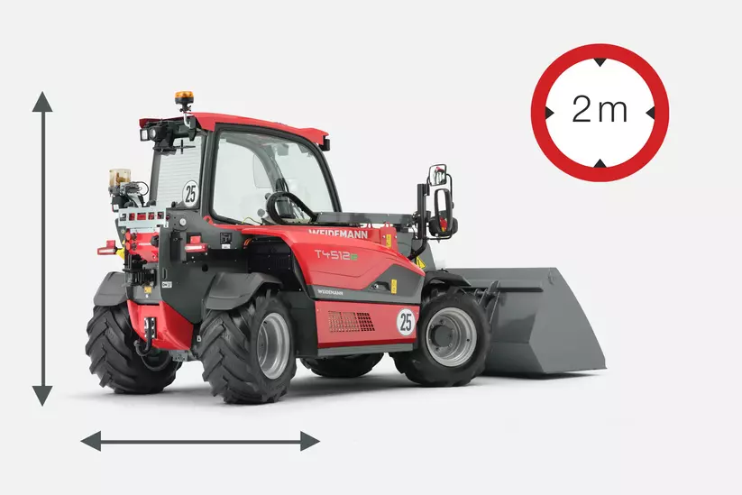 Weidemann Teleskoplader T4512e 2m x 2m Klasse, Studio