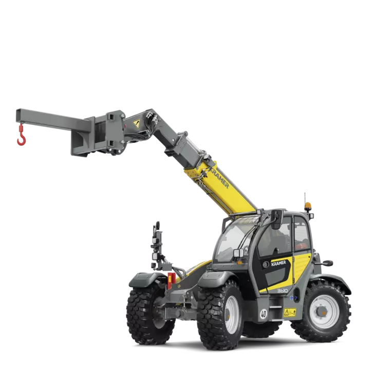 The Kramer telehandler 3610 in a studio.