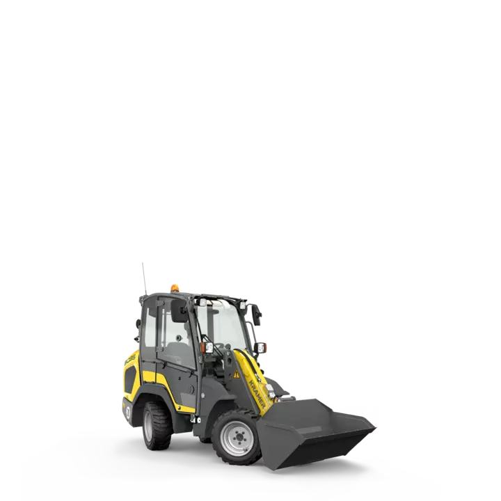 The Kramer wheel loader 5035 in a studio.