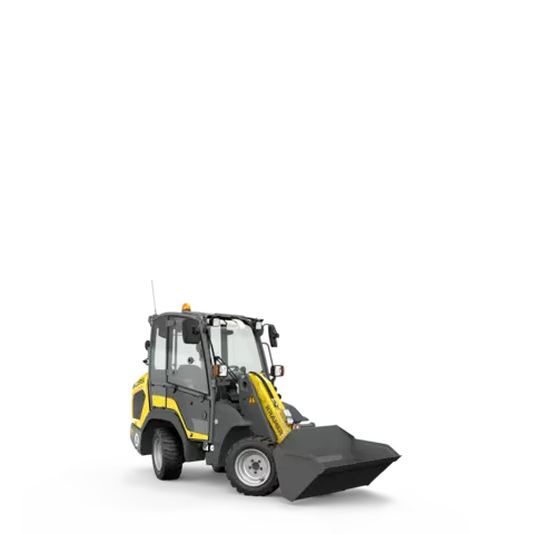 The Kramer wheel loader 5035 in a studio.