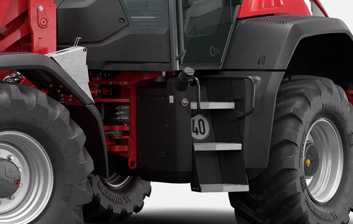 Weidemann wheel loader 9080 cabin with entrance, studio