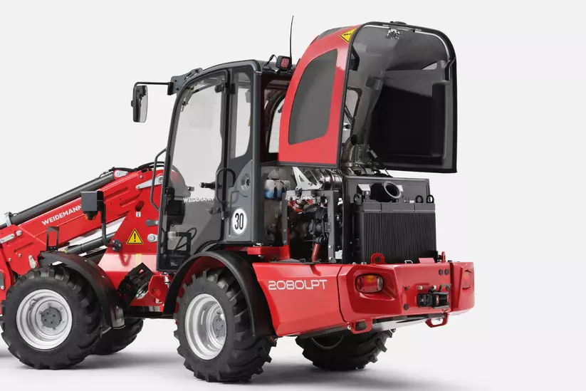Weidemann Teleskopradlader 2080T, Motorhaube