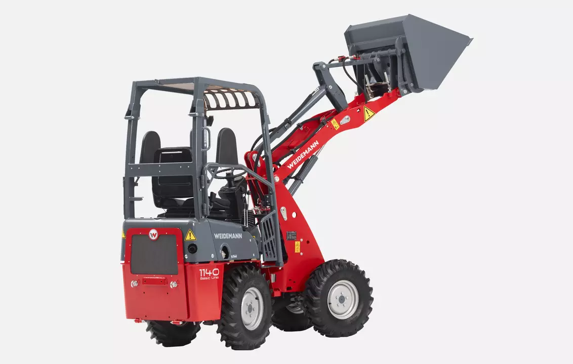 Weidemann Hoftrac/Hoflader 1140 Basic Line Fahrerschutzdach mit Leichtgutschaufel, Studio