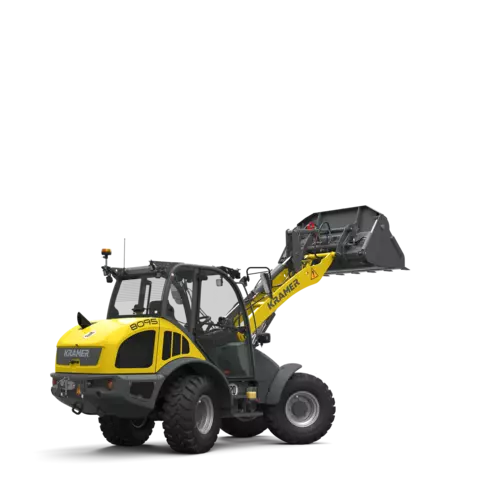 The Kramer wheel loader 8095 in a studio.